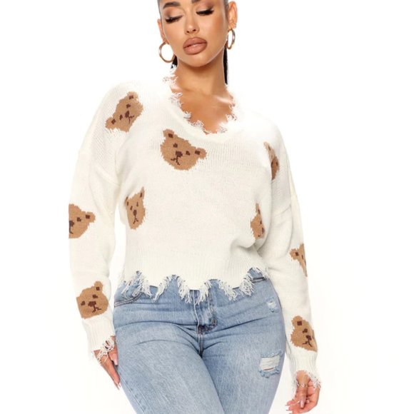 Fashion Nova Sweaters - Fashion Nova Beary Cute Sweater